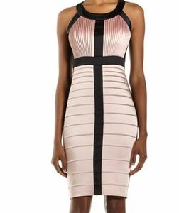 {JAX} Black/Lotus Pintucked Sheath Dress